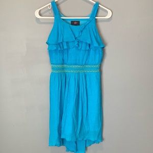 iZ Byer Size 14 Girls/Women’s size Small Blue ruffled dress 👗